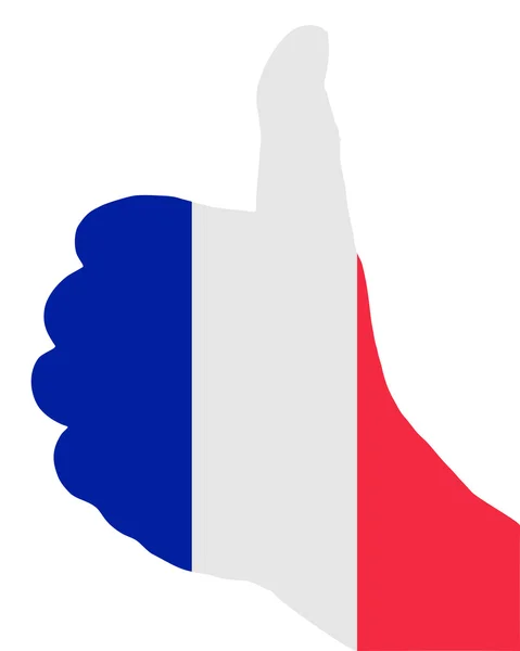 Francouzská signál rukou — Stock fotografie