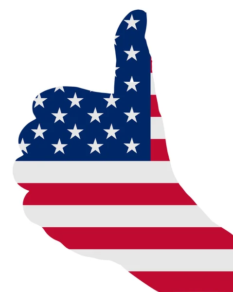 Σημάδι αμερικανική δάχτυλο — Φωτογραφία Αρχείου