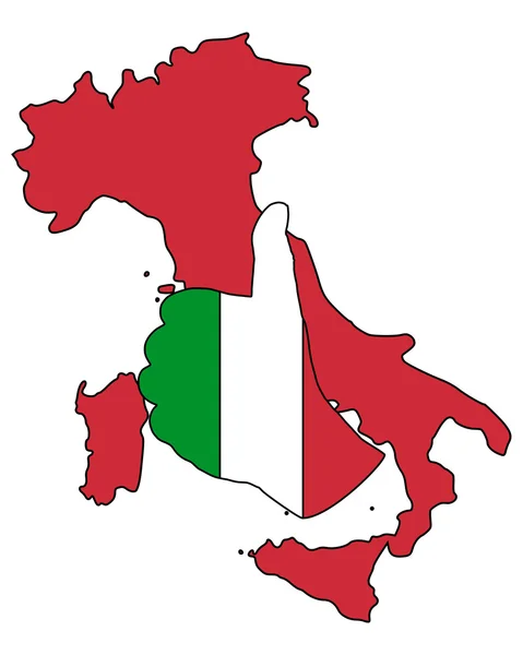 Signál rukou Itálie — Stock fotografie