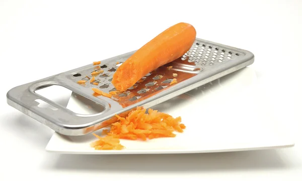 Carrot rasping — Stok Foto