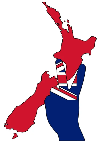 Nueva Zelanda Señal Mano — Foto de Stock