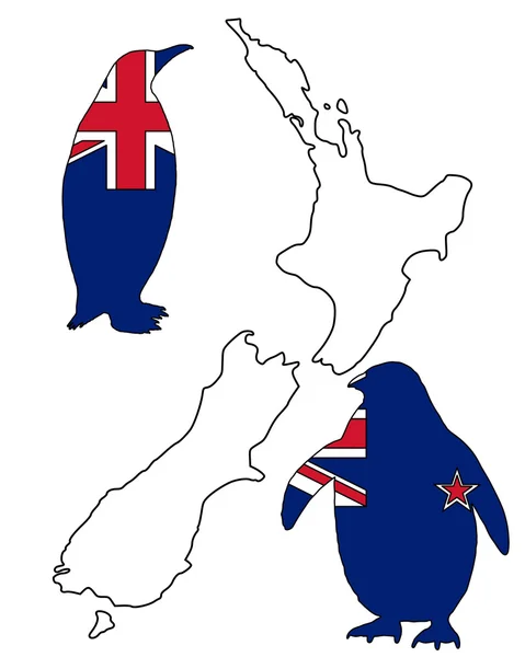 Pingvin Nya Zeeland — Stockfoto
