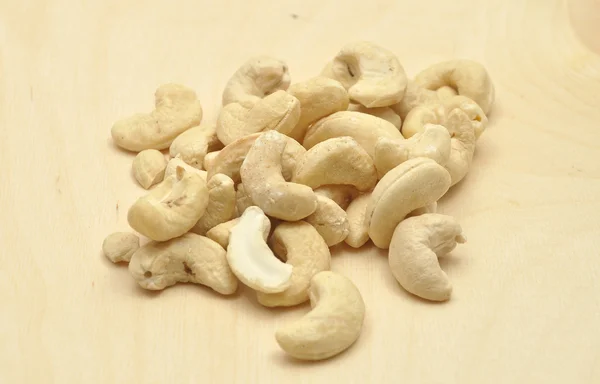 Podrobné a barevný obrázek kešu ořechů — Stock fotografie