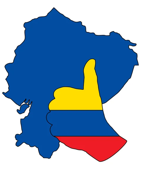 Ecuador hand signaal — Stockfoto