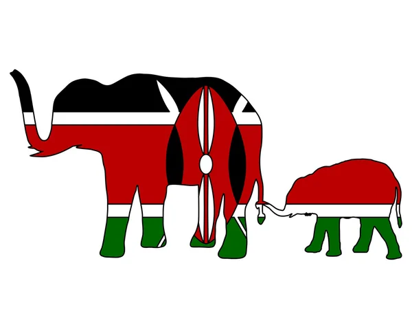 Kenia-Elefanten — Stockfoto