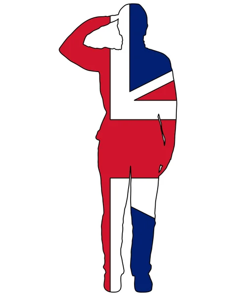 Britse Salute — Stockfoto