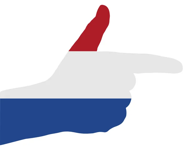 Dutch finger signal — Stock Photo, Image
