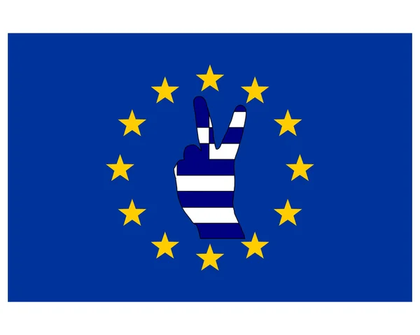Signál rukou Řecko — Stock fotografie
