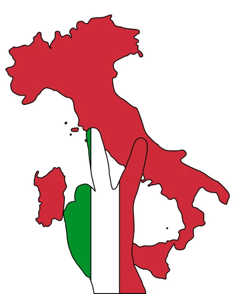 Italien Hand Signal — Stockfoto