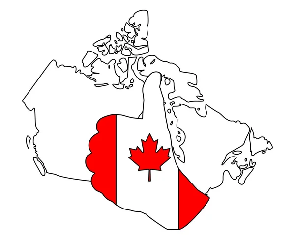 Canadia Hand Signaal — Stockfoto