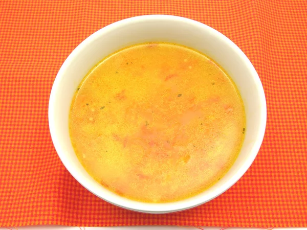 ニンジンとソルガムのスープにクローズ アップ ビュー — ストック写真