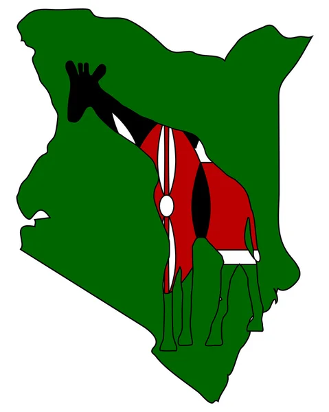 Jirafa Kenia — Foto de Stock