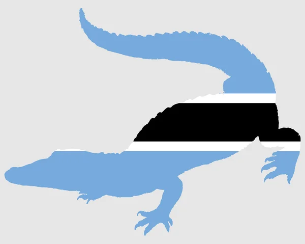 Krokodil-Botsuana — Stockfoto