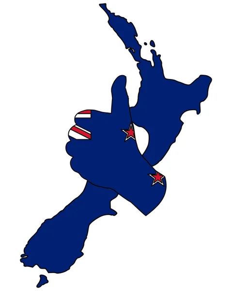 Új-Zéland kéz jel — Stock Fotó