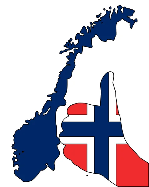 挪威手信号 — 图库照片