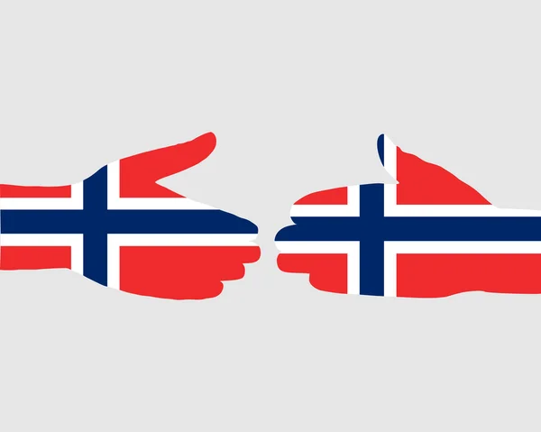 Aperto de mão norueguês — Fotografia de Stock