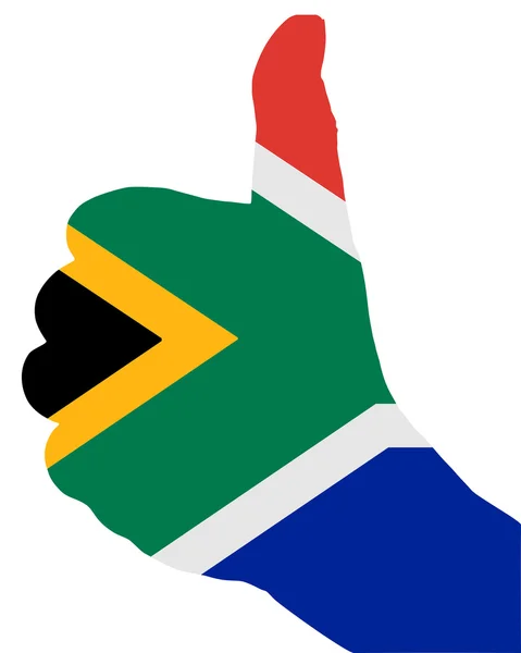 Sydafrikanska Finger Signal — Stockfoto