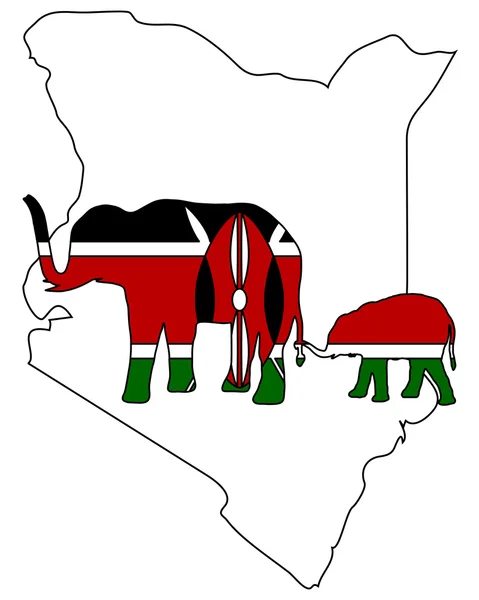 stock image Kenya elephants