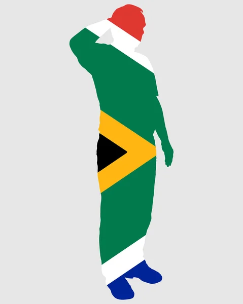 南アフリカ共和国からの敬礼 — ストック写真