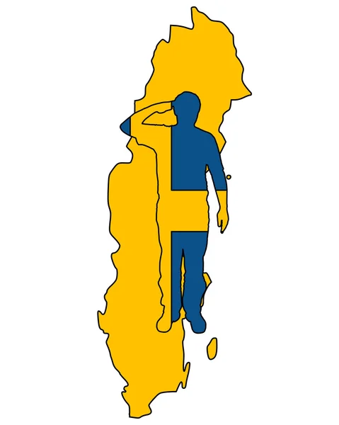 Svéd Salute — Stock Fotó