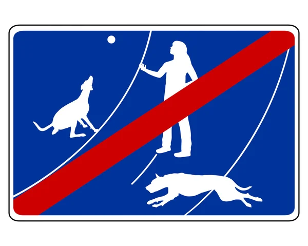 Traffic Sign Dogs — Stock Photo, Image