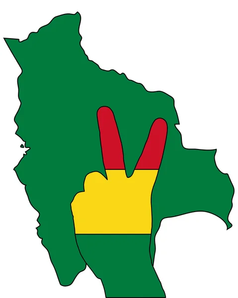 Bolivia señal de mano — Foto de Stock