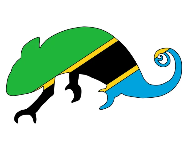 Tanzania Chameleon — Stockfoto