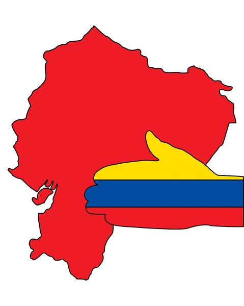 Vítejte Ekvádoru — Stock fotografie