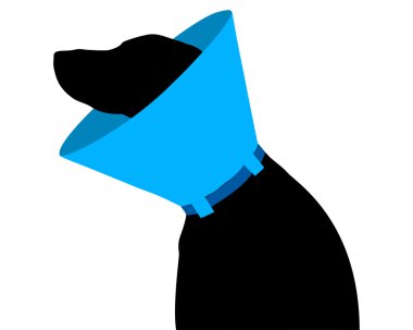Dog with ruff clipart