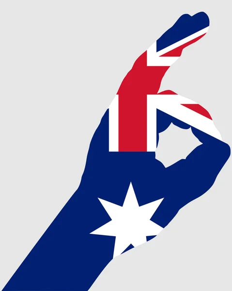 Australian hand signals — Stock Photo, Image