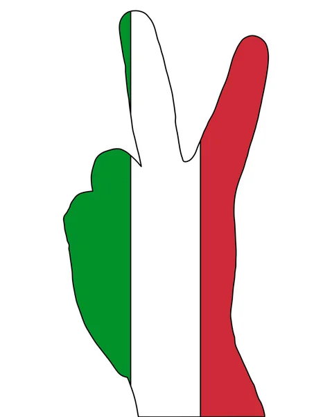 Segnali dito italiano — Foto Stock