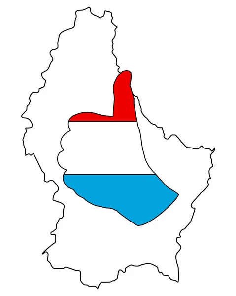 Luxemburg kéz jel — Stock Fotó