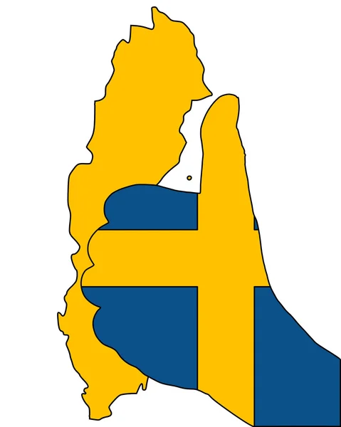 スウェーデン指信号 — ストック写真