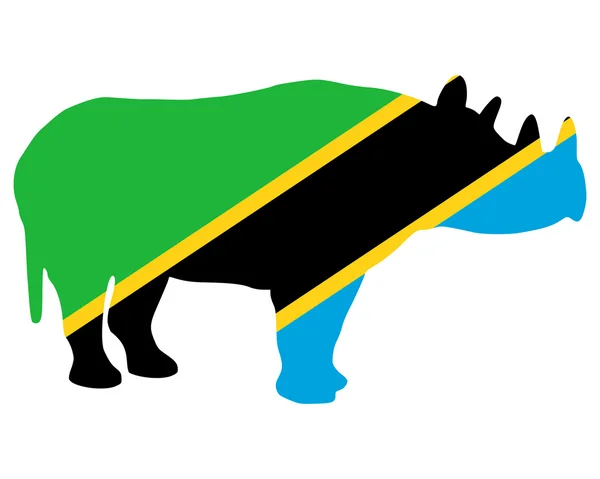 stock image Tanzania black rhino