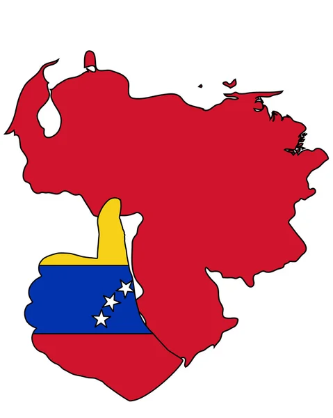 Wenezuela Ręka Sygnał — Zdjęcie stockowe