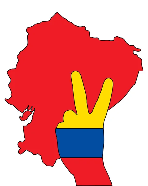 Ecuador segnale mano — Foto Stock