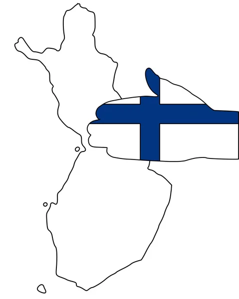 Добро пожаловать в Финляндию — стоковое фото