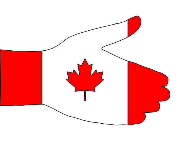 Canadese handdruk — Stockfoto
