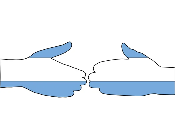 Аргентинское рукопожатие — стоковое фото