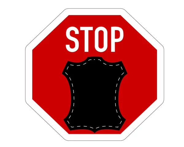 Stop pelle — Foto Stock