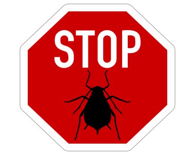 Aphid stop sign clipart