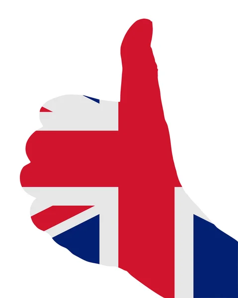 Segnale dito britannico — Foto Stock