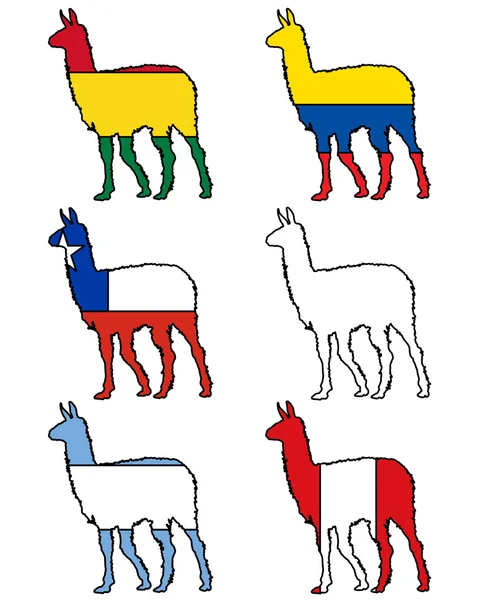 Флаги Ламы — стоковое фото
