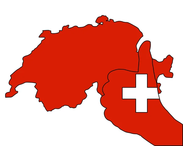 Svizzera segnale a mano — Foto Stock