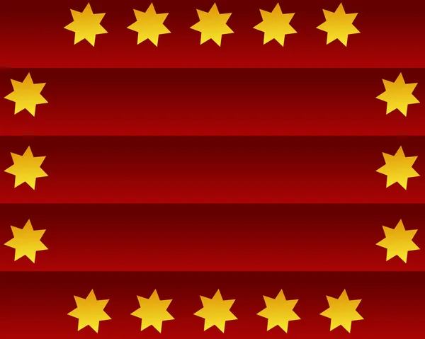 Yellow stars on a red background — Stock Photo, Image