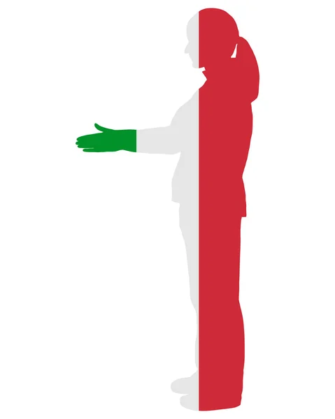 Italian handshake — Stock Photo, Image