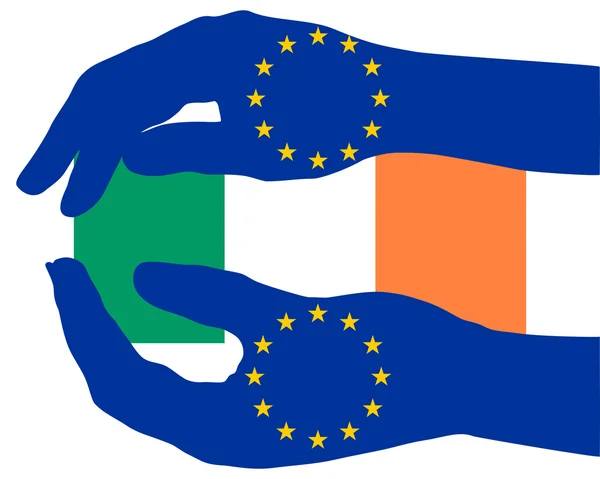 Evropská pomoc pro Irsko — Stock fotografie