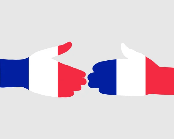 Franska handslag — Stockfoto