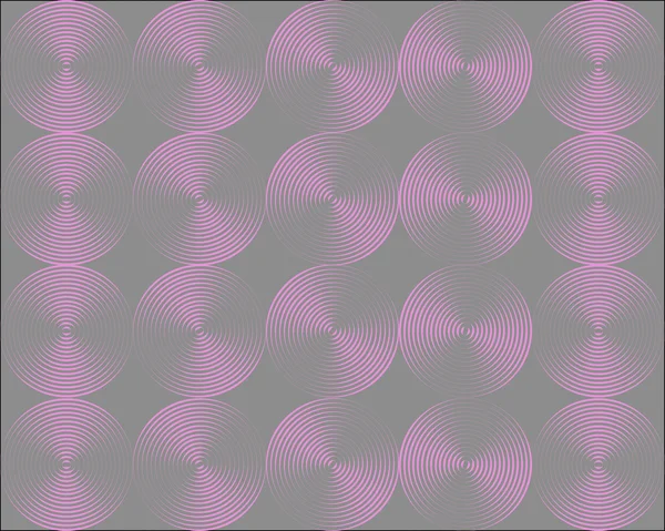 Metallic shimmering background picture out of many pink circle lines — Stock Photo, Image