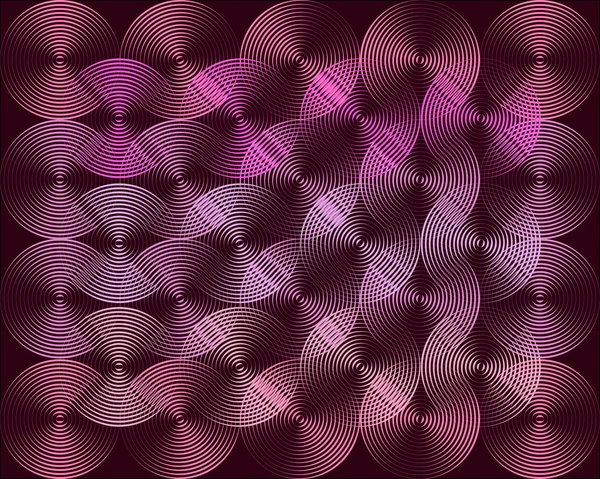 Imagem de fundo cintilante metálico de muitas linhas de círculo coloridas — Fotografia de Stock